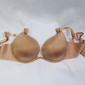 Victoria's Secret NWT Beige Lightly Lined BARE Invisible Solution Underwire 36DD
